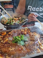 grilled fish with hot spicy sauce 特色烤鱼